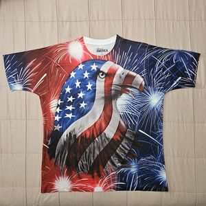 Spirit of America All Over Print Men's Size Large